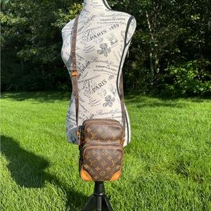 Louis Vuitton Brown and Tan Monogram Messenger Bag